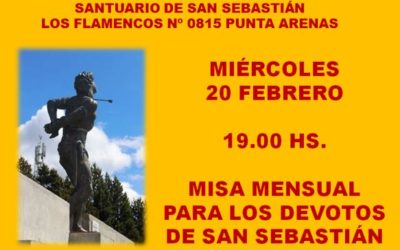 Misa mensual para los devotos de San Sebastián