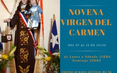Celebración de la Virgen del Carmen en Santuario de Jesús Nazareno