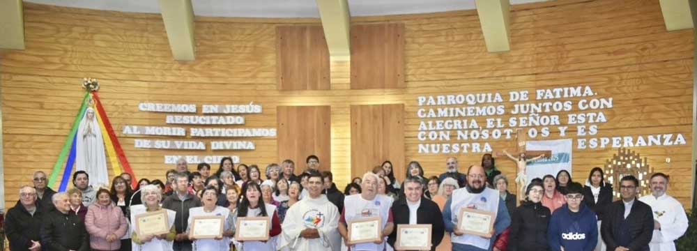 PARROQUIA NUESTRA SEÑORA DE FÁTIMA CELEBRÓ UNA MISA DE ACCIÓN DE GRACIAS POR LA COLABORACIÓN DURANTE EL AÑO JUBILAR