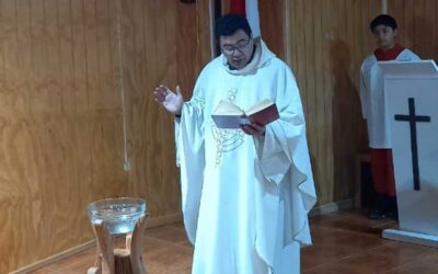BENDICIÓN DE LA NUEVA PILA BAUTISMAL DE LA PARROQUIA DE PUERTO WILLIAMS